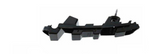 Rear Bumper Bracket Left 2058800503 & Right 2058800603 Compatible With Mercedes Benz (205) (2015-2018) Tag No.800B